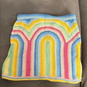 Casablanca Crochet Mini Skirt